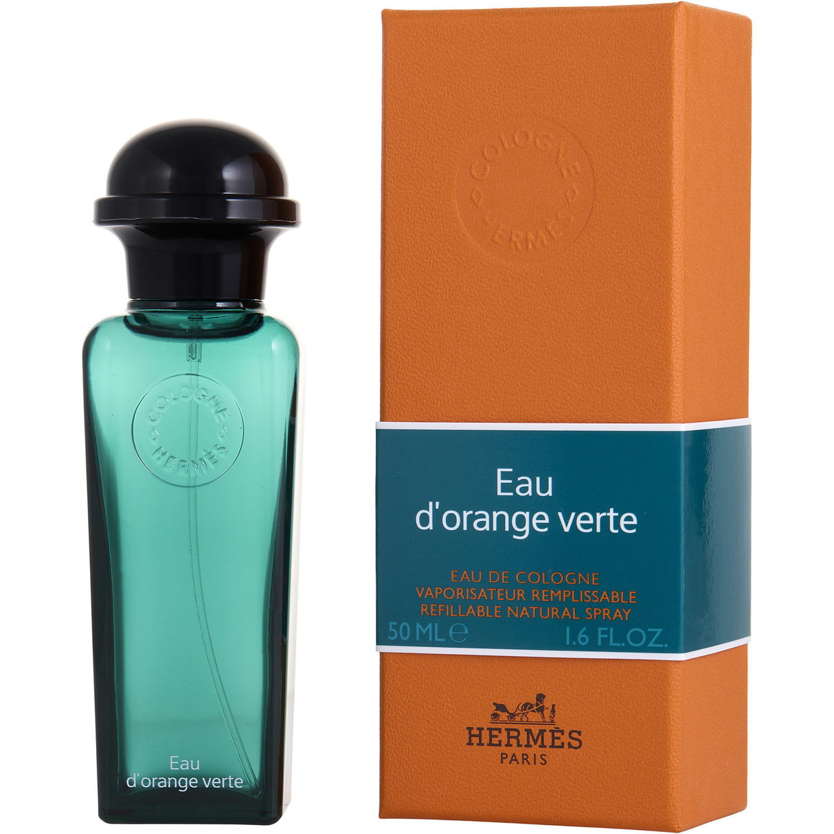 HERMES D'ORANGE VERT by Hermes - EAU DE COLOGNE REFILLABLE SPRAY 1.6 OZ - Unisex