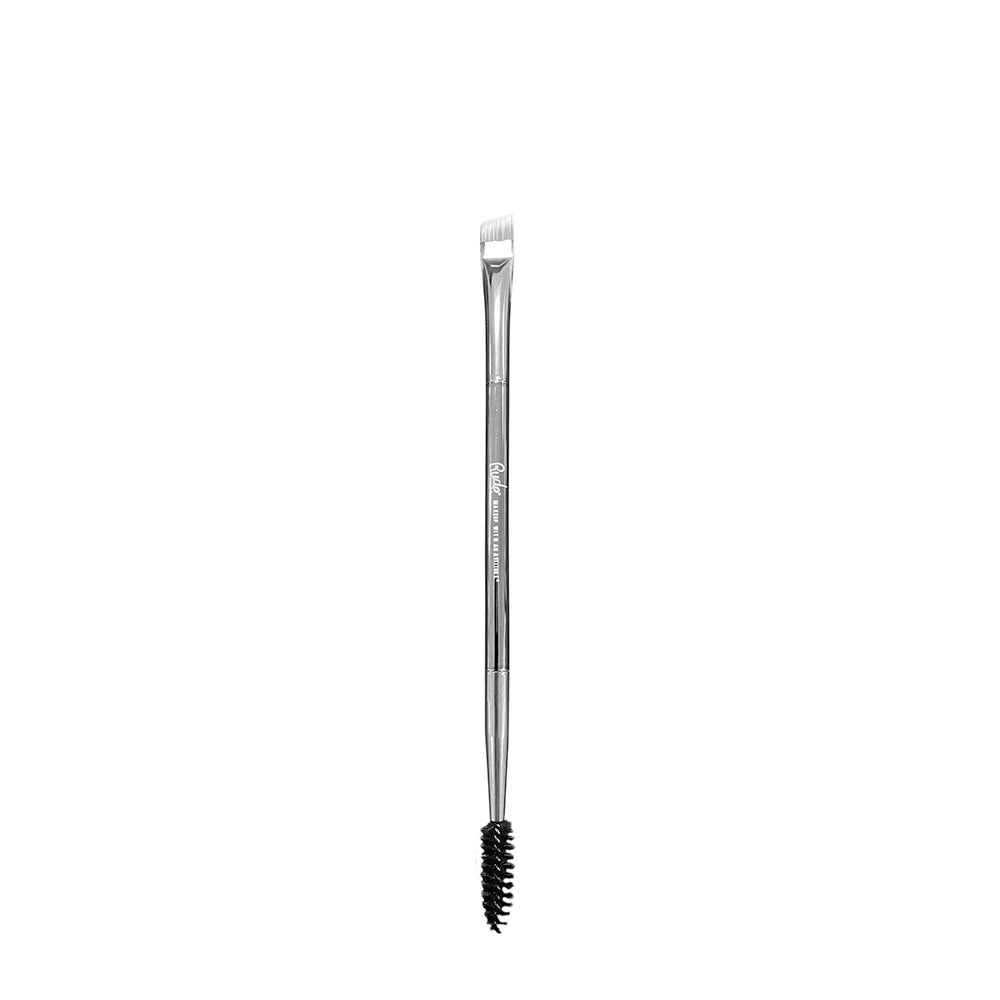 RUDE Silver Bullet Brush - Duo Eyebrow Brush