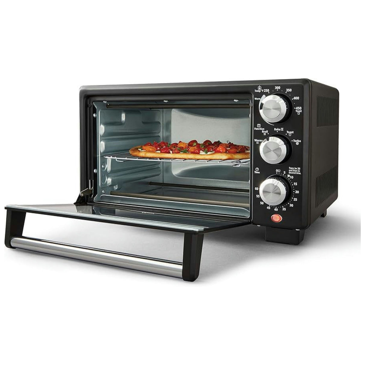 Oster  Convection 4-Slice Toaster Oven 3-Knob - Black