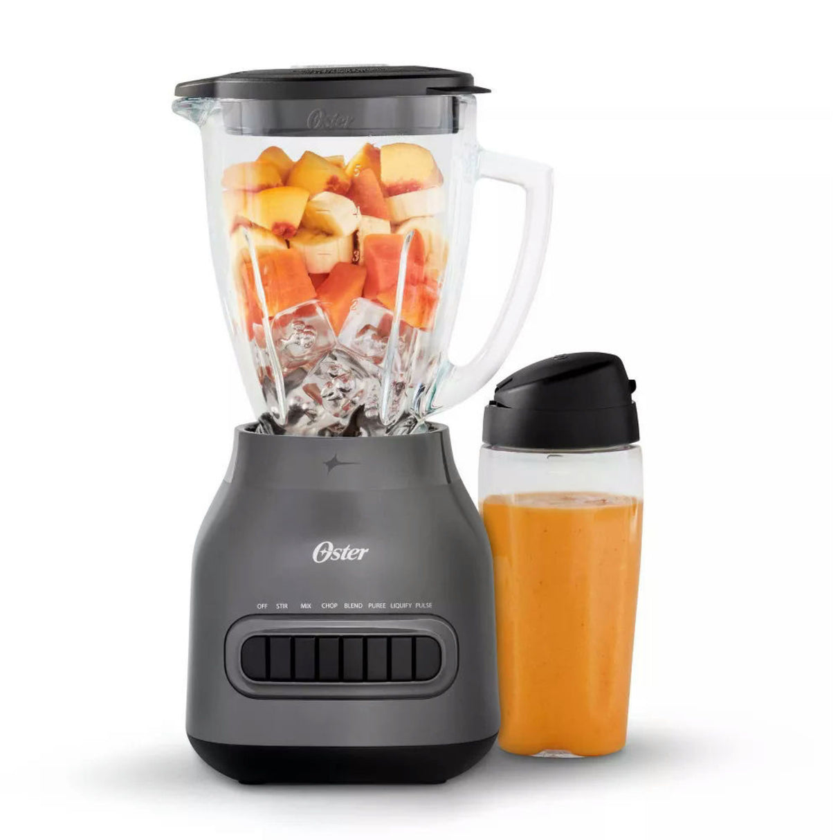 Oster Glass Jar Blender Plus To-Go Jar - Black