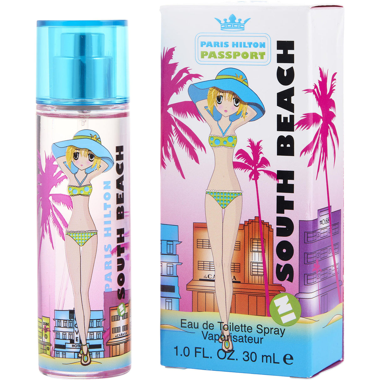 PARIS HILTON PASSPORT SOUTH BEACH by Paris Hilton - EDT SPRAY 1 OZ - Women