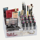 Clear Makeup Organizers - 19 Slots and 1 Drawer by Decozen