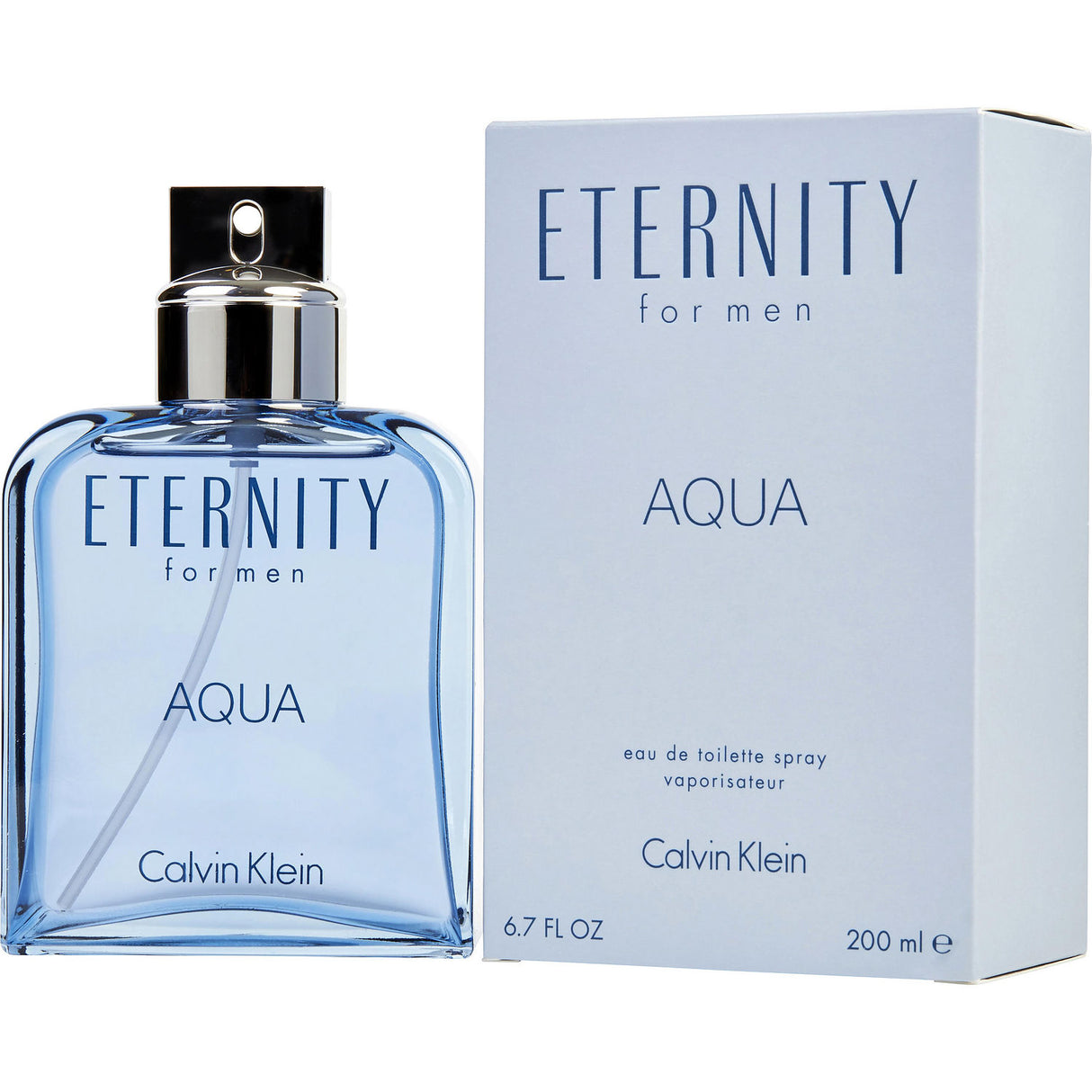 ETERNITY AQUA by Calvin Klein - EDT SPRAY 6.7 OZ - Men