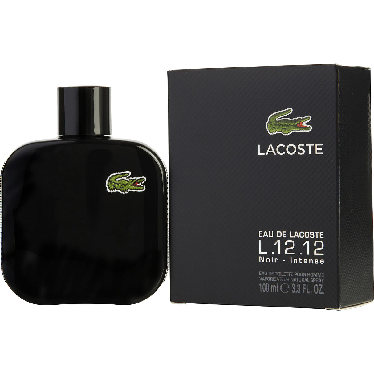 LACOSTE EAU DE LACOSTE L.12.12 NOIR by Lacoste - INTENSE EDT SPRAY 3.3 OZ - Men