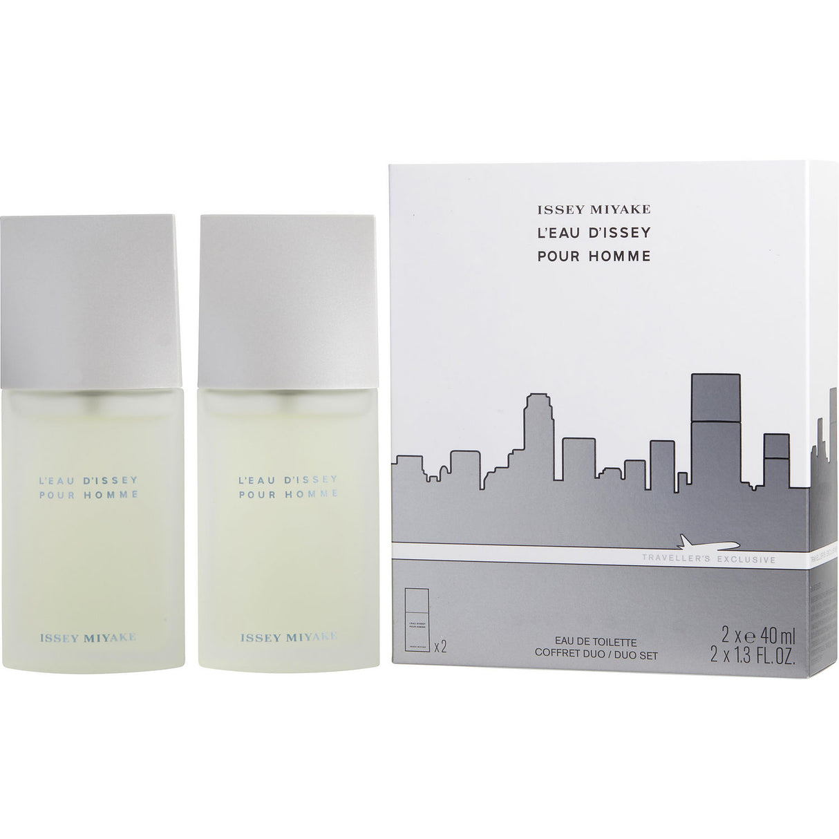 L'EAU D'ISSEY by Issey Miyake - EDT SPRAY 1.3 OZ (PACK OF TWO) - Men