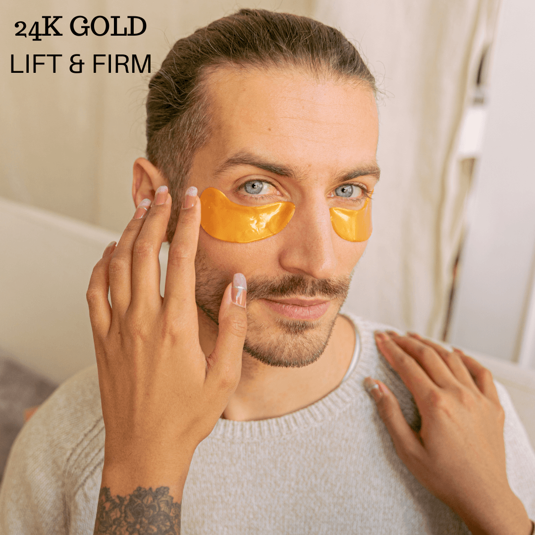 123 Ready 24K GOLD LIFT & FIRM GEL EYE PATCHES by ZAQ Skin & Body