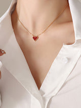 Simple  Geometric Heart Shape Necklaces Accessories by migunica