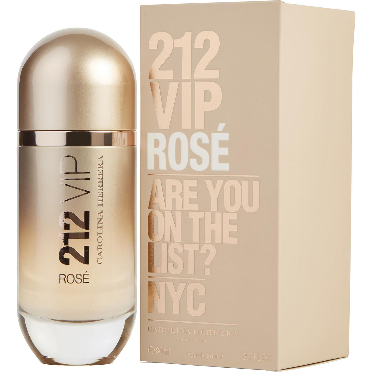 212 VIP ROSE by Carolina Herrera - EAU DE PARFUM SPRAY 2.7 OZ - Women