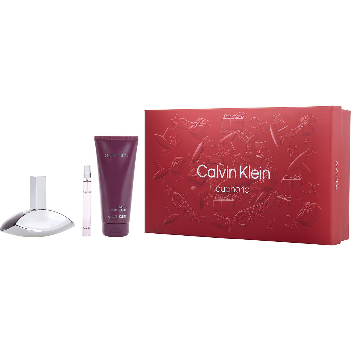 EUPHORIA by Calvin Klein - EAU DE PARFUM SPRAY 3.4 OZ & BODY LOTION 6.7 OZ & EAU DE PARFUM SPRAY 0.33 OZ MINI - Women