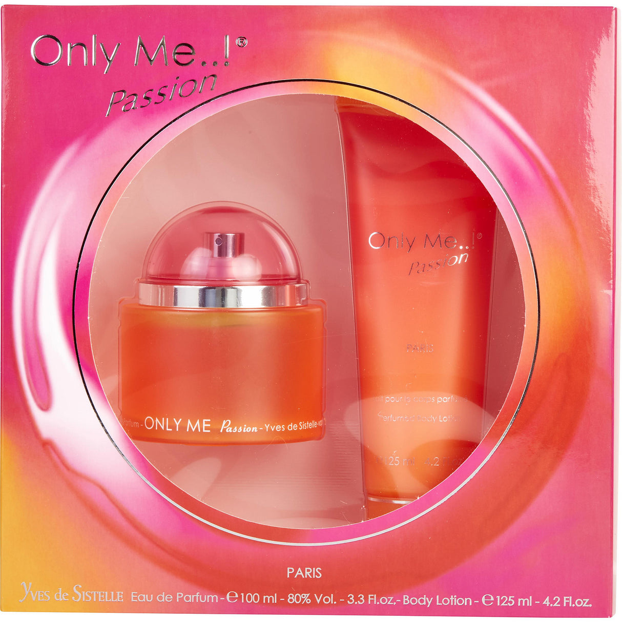 ONLY ME PASSION by Yves de Sistelle - EAU DE PARFUM SPRAY 3.3 OZ & BODY LOTION 4.2 OZ - Women