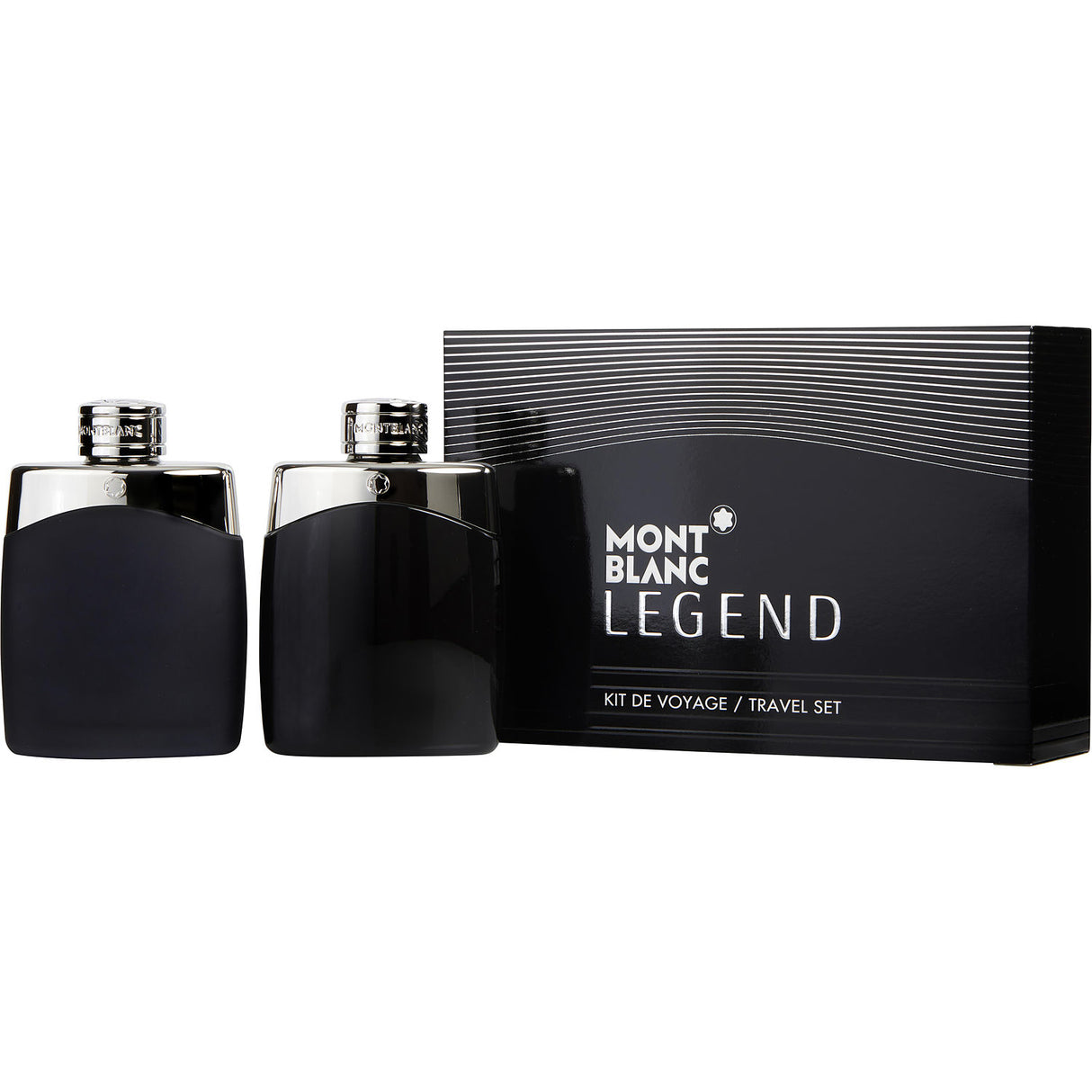 MONT BLANC LEGEND by Mont Blanc - EDT SPRAY 3.3 OZ & AFTERSHAVE SPRAY 3.3 OZ (TRAVEL SET) - Men