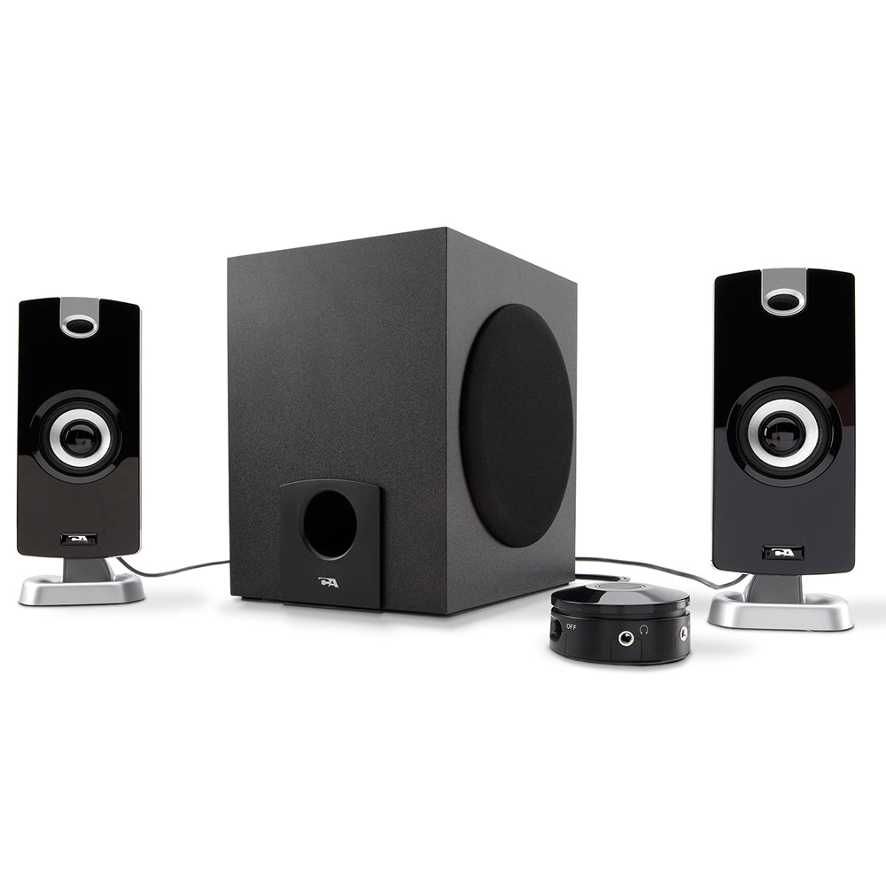 Cyber Acoustics - CA3090 3pc Subwoofer System - BK, 18W by Level Up Desks