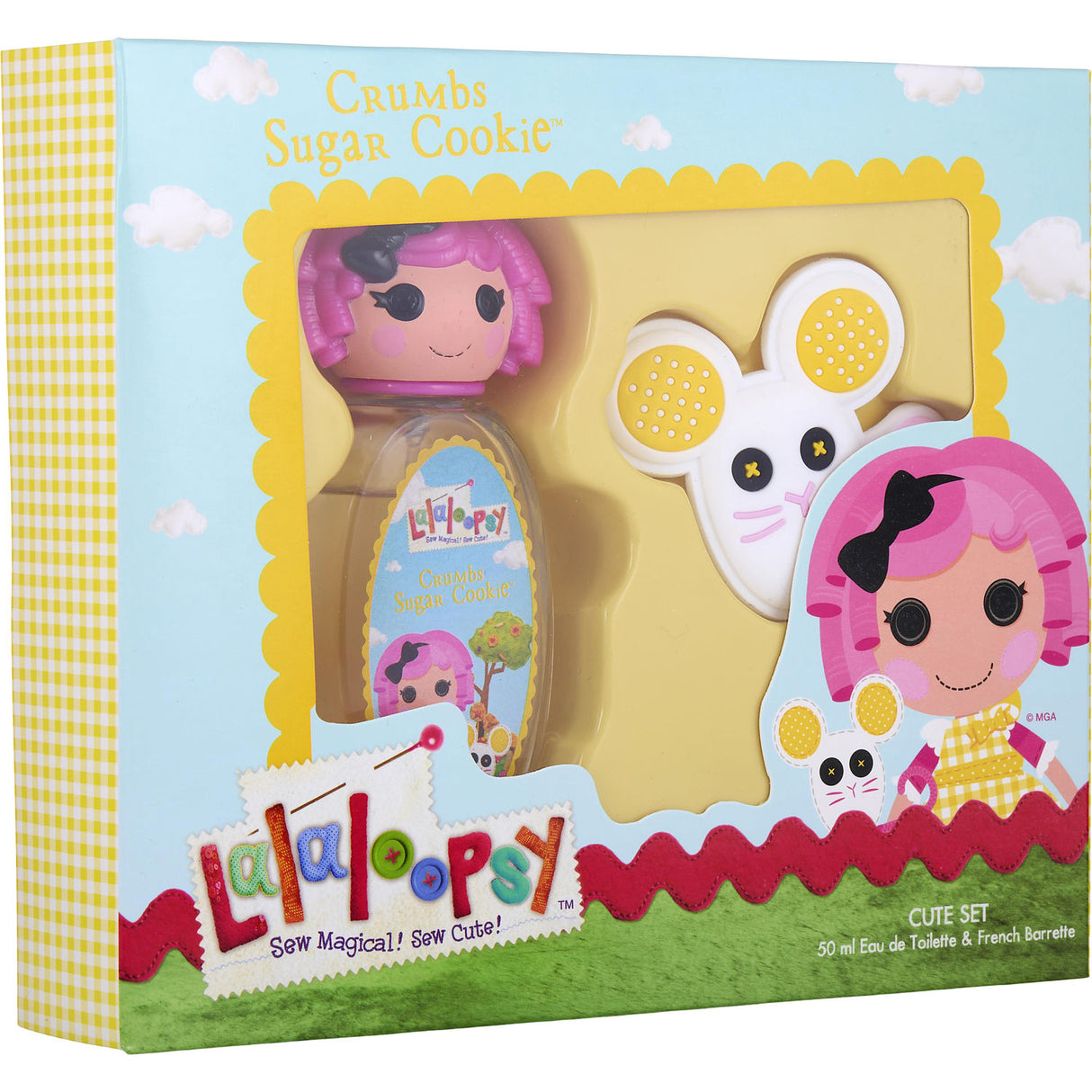 LALAOOPSY CRUMBS SUGAR COOKIE by Marmol & Son - EDT SPRAY 1.7 OZ & HAIR CLIP - Women