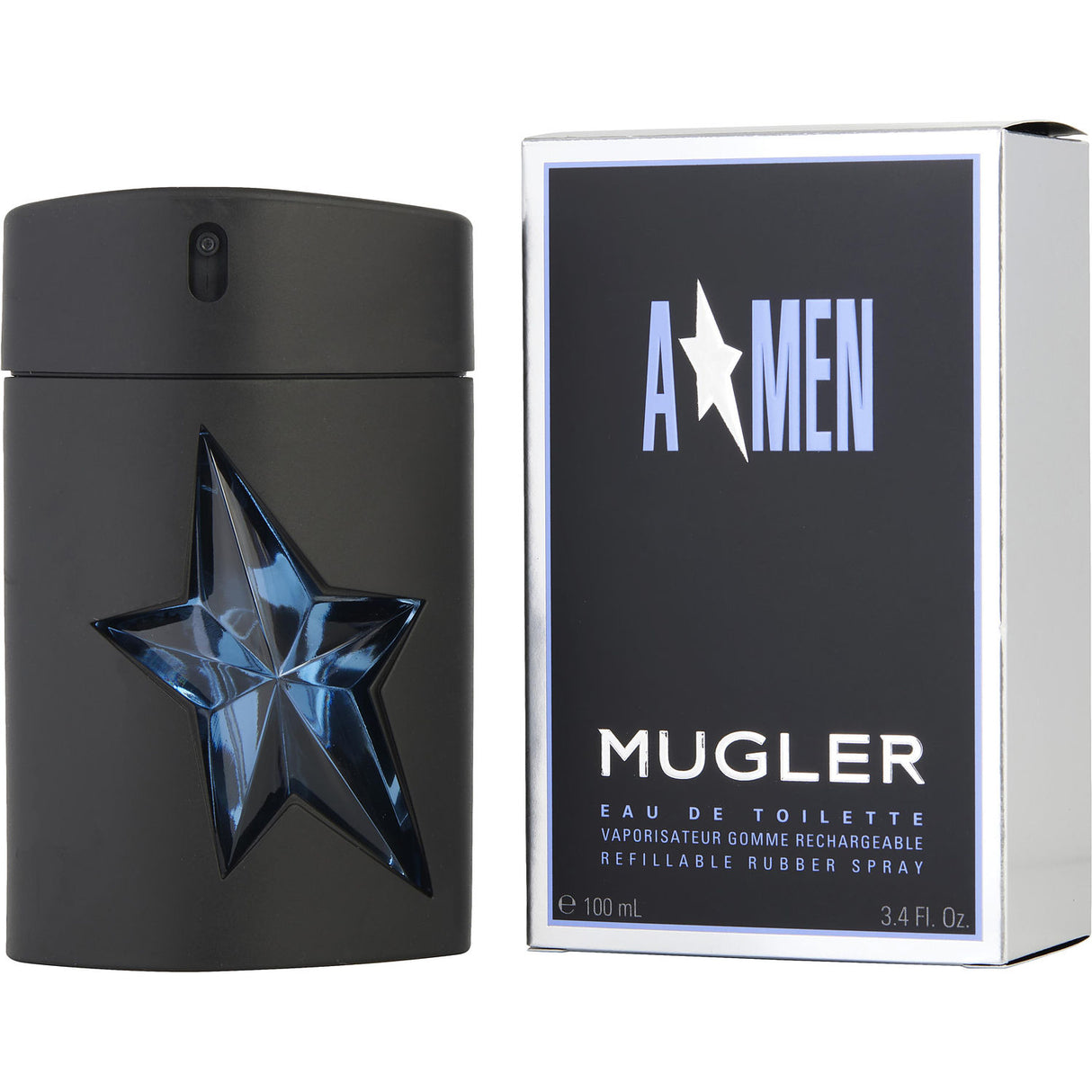 ANGEL by Thierry Mugler - EDT SPRAY RUBBER BOTTLE REFILLABLE 3.4 OZ - Men