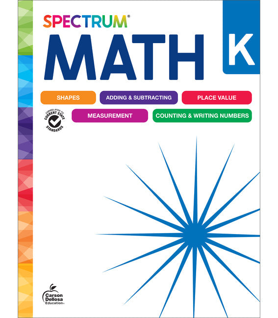 Spectrum Math Workbook, Grade K - Paperback by Books by splitShops