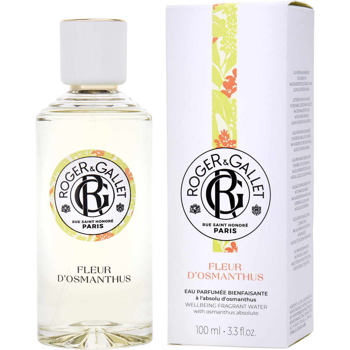 ROGER & GALLET FLEUR D'OSMANTHUS by Roger & Gallet - FRESH FRAGRANT WATER SPRAY 3.3 OZ - Unisex