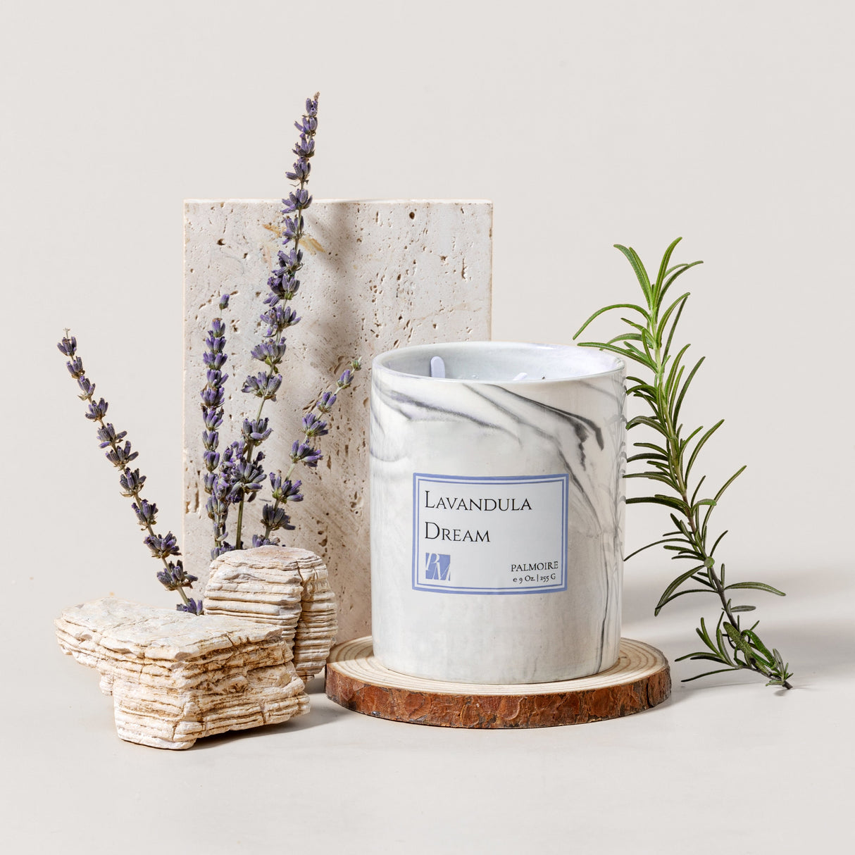 Lavandula Dream Soy Wax Candle by PALMOIRE