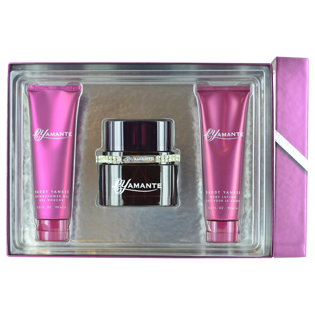 DADDY YANKEE DYAMANTE by Daddy Yankee - EAU DE PARFUM SPRAY 3.4 OZ & BODY LOTION 3 OZ & SHOWER GEL 3 OZ & BRACELET - Women