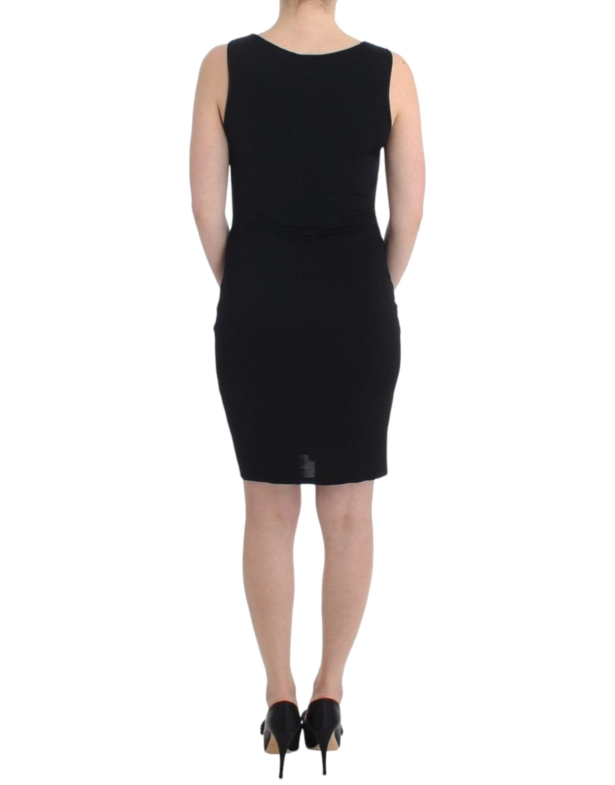 Black pencil sheath dress by Faz