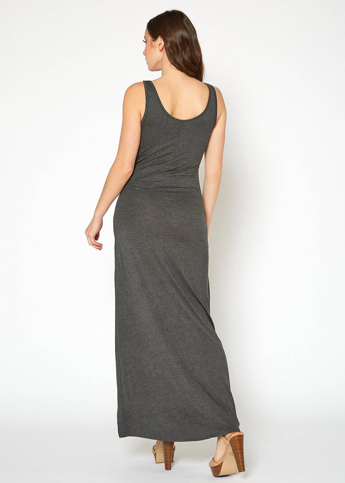 Women's Sleeveless Scoop Neck Maxi Dress by Shop at Konus