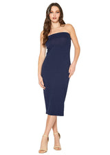 Women's Tube Top Bodycon Midi Dress by Shop at Konus