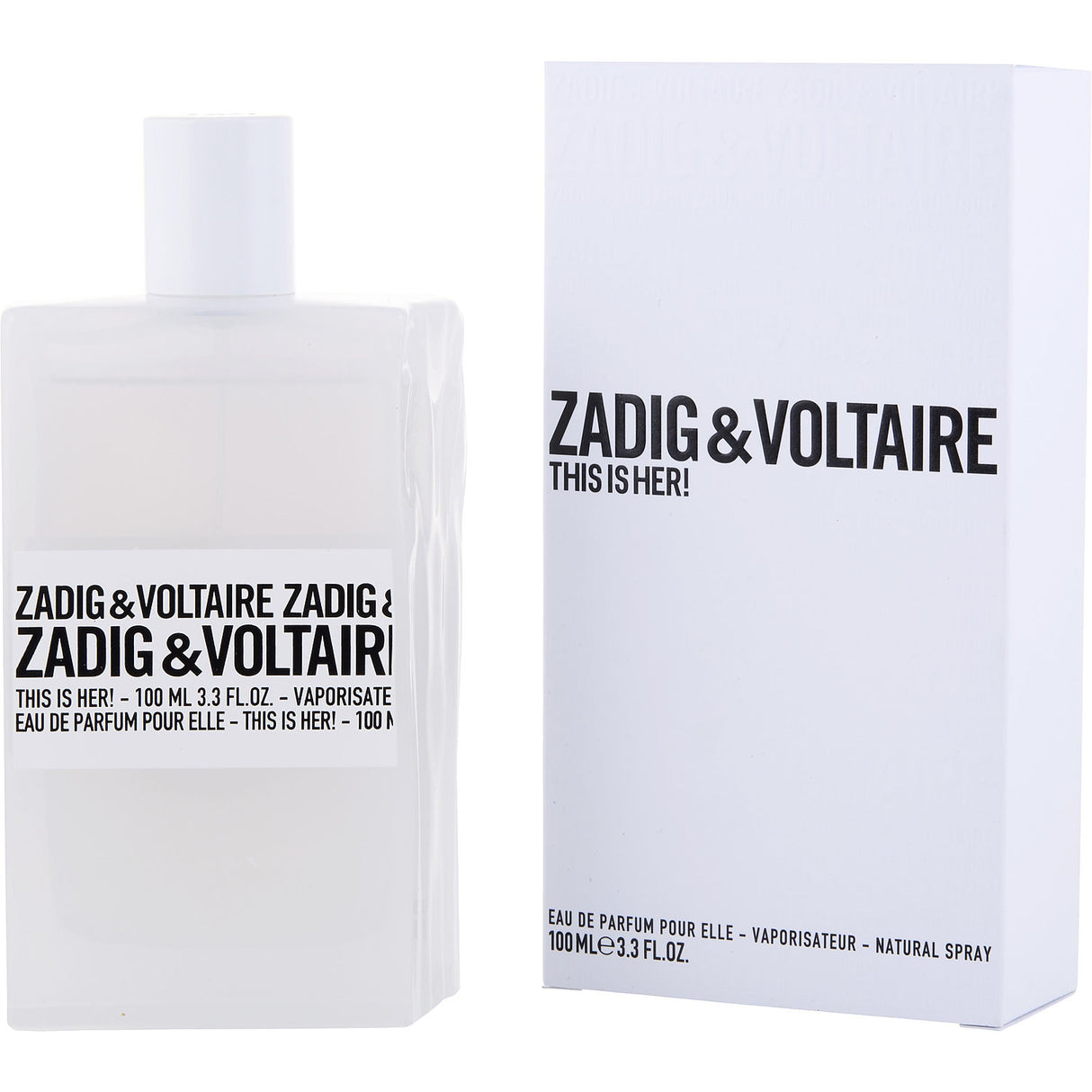 ZADIG & VOLTAIRE THIS IS HER! by Zadig & Voltaire - EAU DE PARFUM SPRAY 3.3 OZ - Women