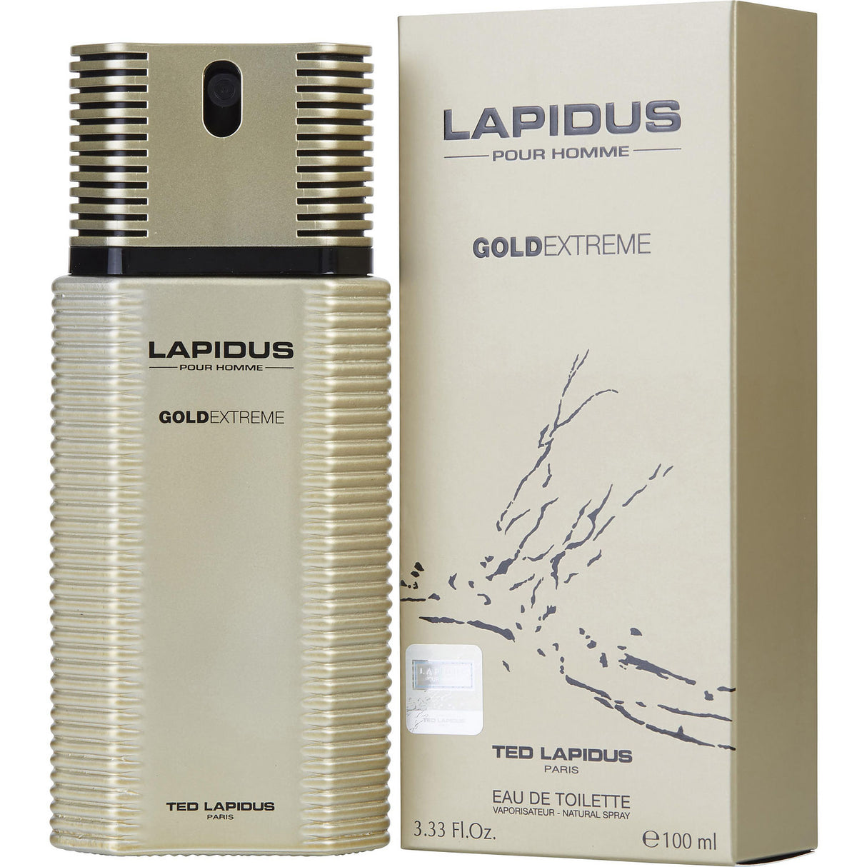 LAPIDUS POUR HOMME GOLD EXTREME by Ted Lapidus - EDT SPRAY 3.3 OZ - Men