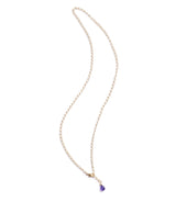 Indali Amethyst Gemstone Drop Necklace - Purple, Semi Precious by Matr Boomie