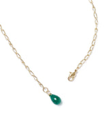 Indali Aventurine Gemstone Drop Necklace - Green, Semi Precious by Matr Boomie