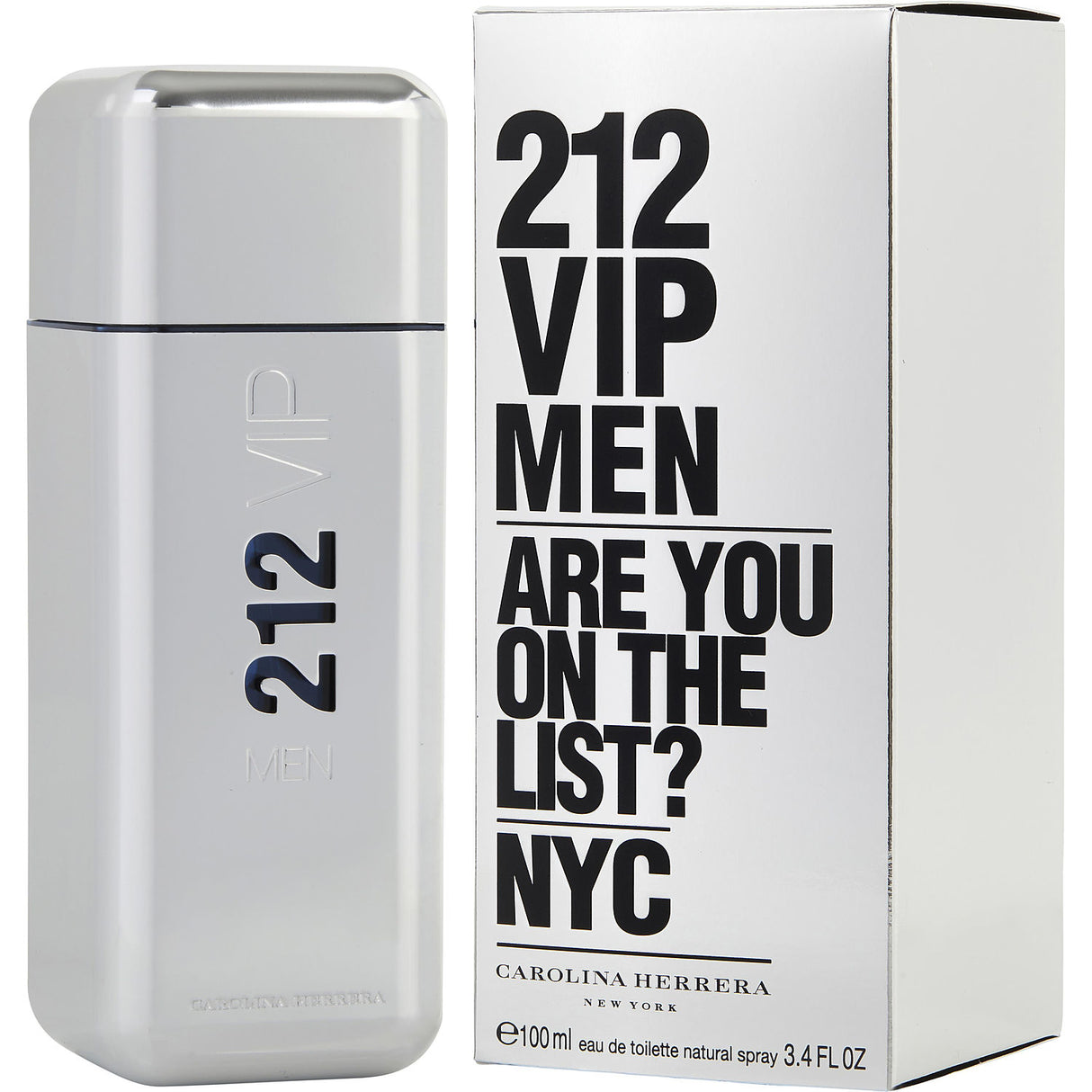 212 VIP by Carolina Herrera - EDT SPRAY 3.4 OZ (NEW PACKAGING) - Men