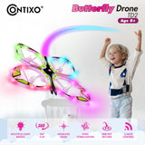 Contixo TD2 Butterfly Drone with LED Light Effects by Contixo