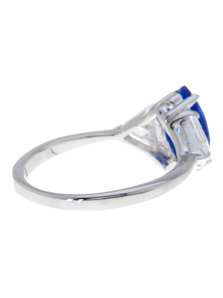 Sterling Silver Sapphire Marquise Cut Ring by Sterling Forever