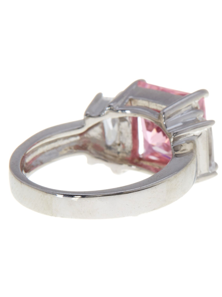 Sterling Silver Pink CZ Cocktail Ring by Sterling Forever