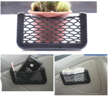 2Ps Universal Car Storage Net String Pouch Bag GPS Phone Holder Pocket Organizer by Plugsus Home Furniture