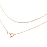 10K Gold 0.5 mm Slender & Dainty Fine Rope Chain Necklace by Infinite Jewels