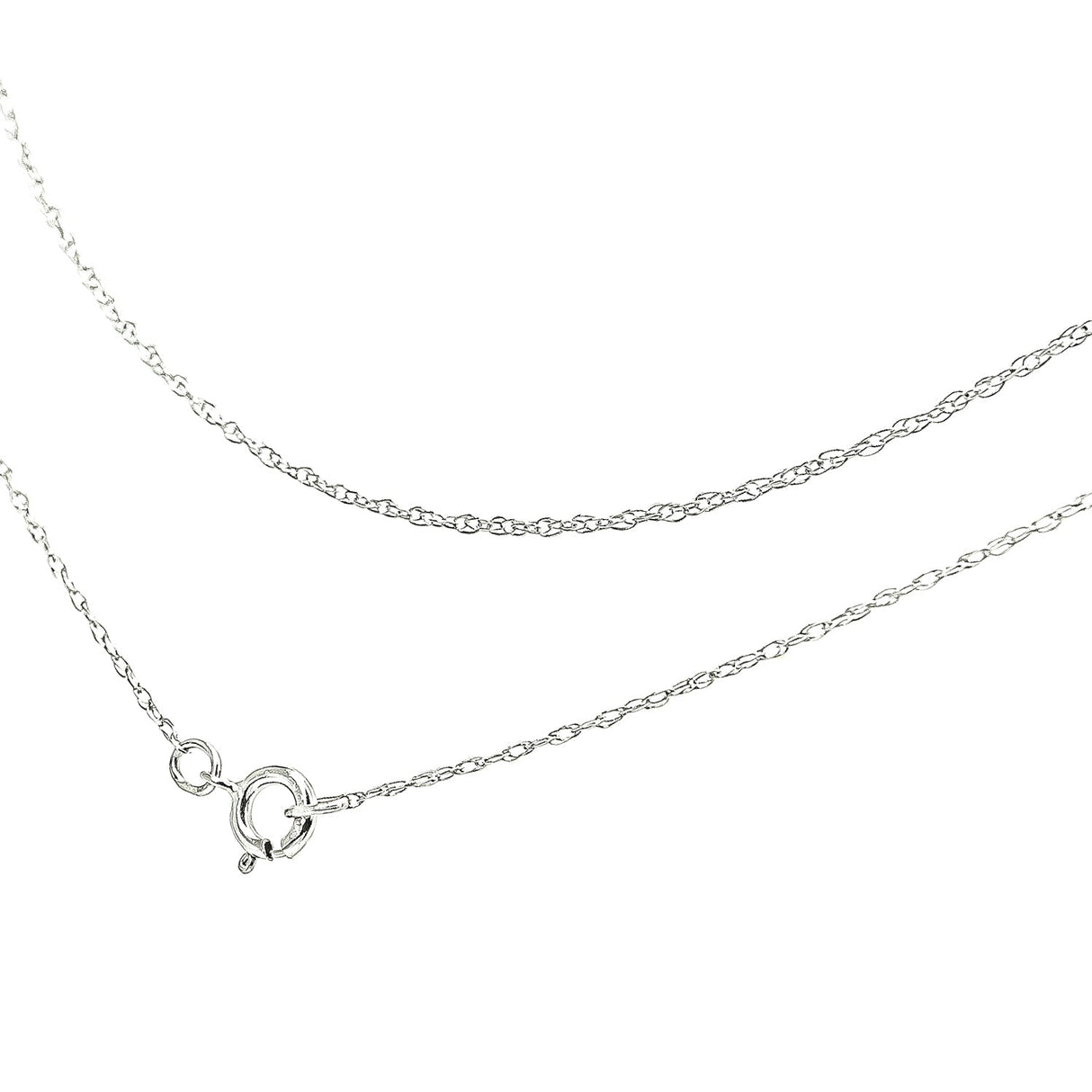 10K Gold 0.5 mm Slender & Dainty Fine Rope Chain Necklace by Haus of Brilliance