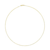 Unisex Solid 14K Gold 0.75mm Classic Box Chain Necklace by Haus of Brilliance