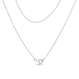 10K White Gold 1/10 Cttw Miracle Set Round-Cut Diamond 18" Pendant Necklace - Choice of Shape by Haus of Brilliance