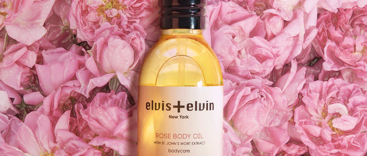 Rose body oil by elvis+elvin