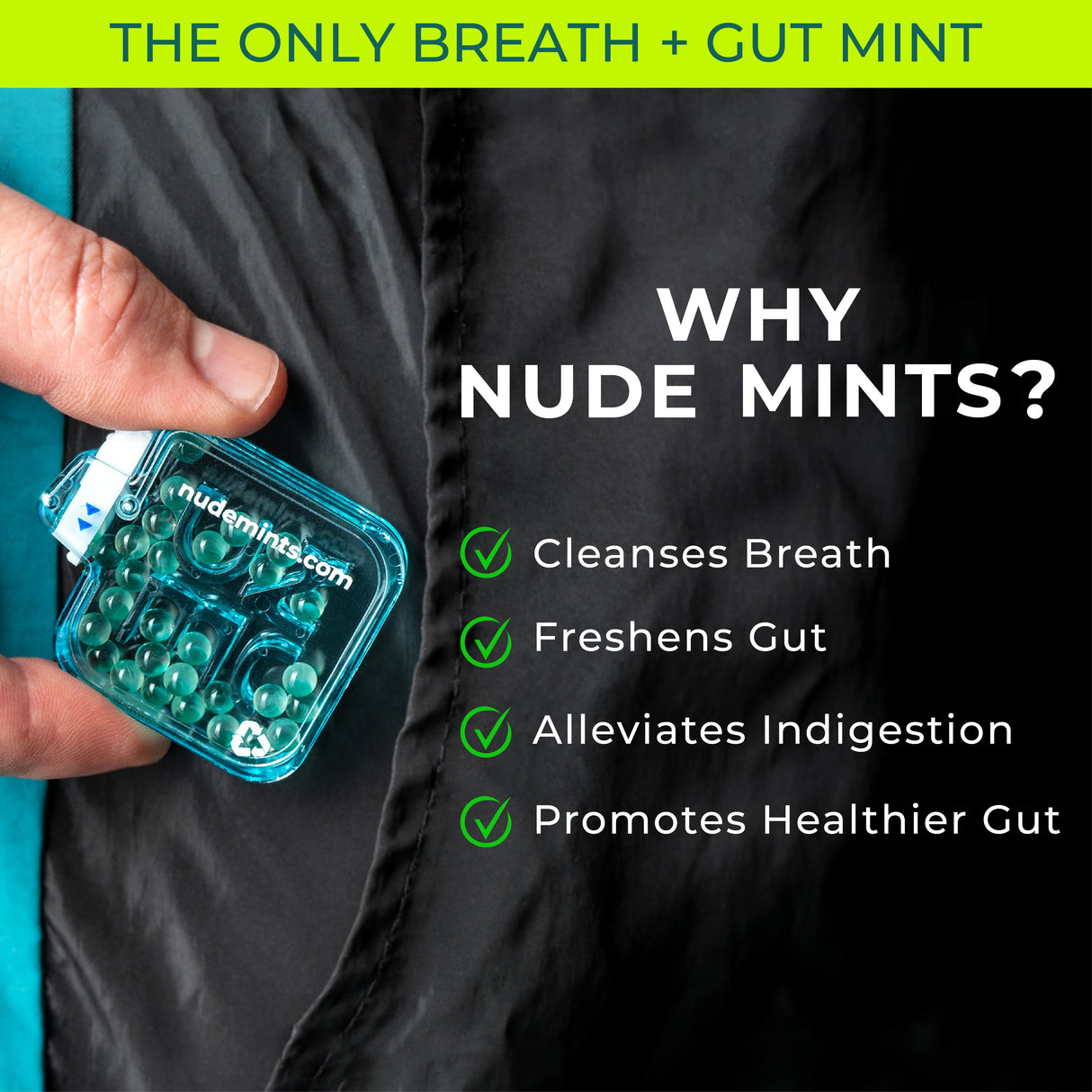 Dual Action Liquid Mint Capsules - Sexy Spearmint (Flavor) by NUDE MINTS