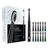 USB Rechargeable Sonic toothbrush with 12 Brush Heads by Pursonic