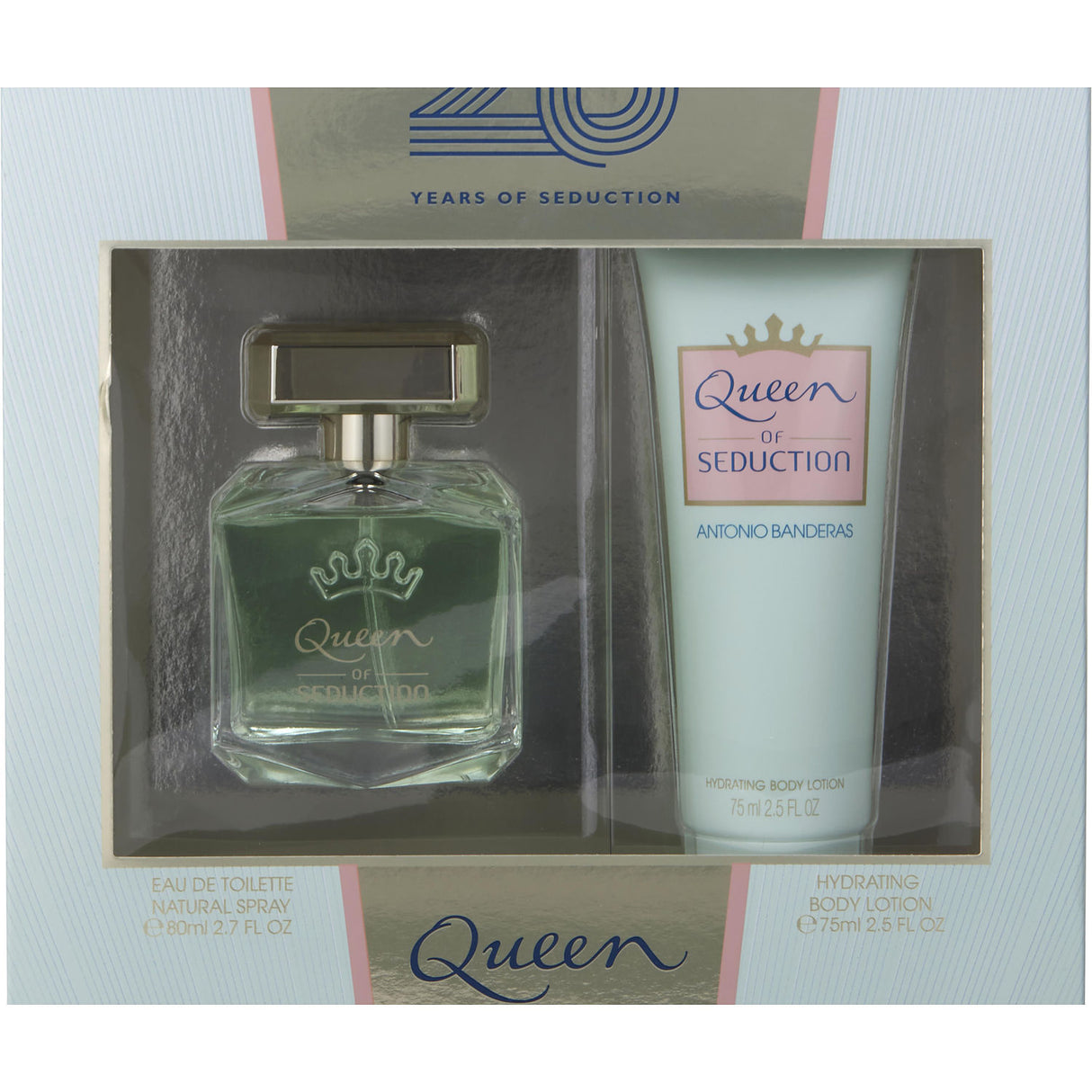 QUEEN OF SEDUCTION by Antonio Banderas - EDT SPRAY 2.7 OZ & BODY LOTION 2.5 OZ - Women