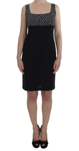 Black Stretch Sheath Dress & Sweater Set by Faz