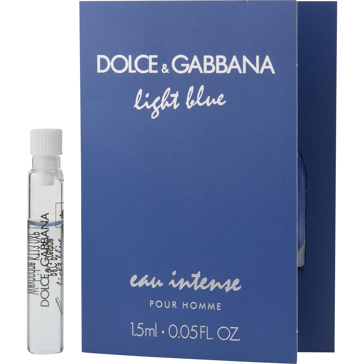 D & G LIGHT BLUE EAU INTENSE by Dolce & Gabbana - EAU DE PARFUM VIAL ON CARD - Men