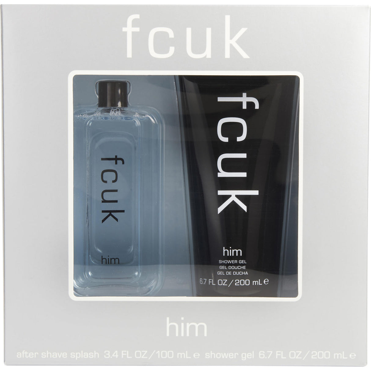 FCUK by French Connection - AFTERSHAVE SPLASH 3.4 OZ & SHOWER GEL 6.7 OZ - Men