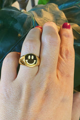 Stamped Smile Ring by Ellisonyoung.com