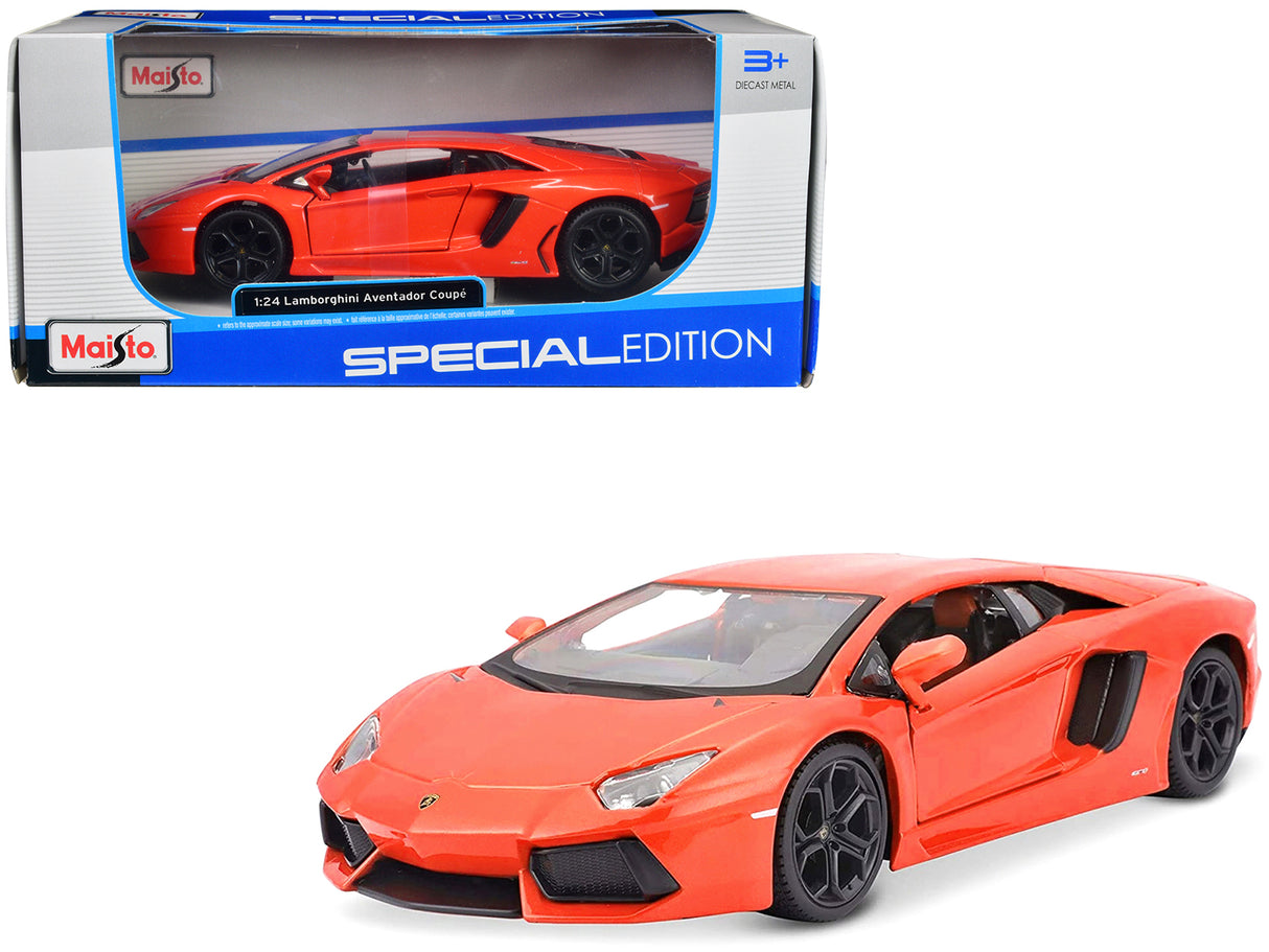 Lamborghini Aventador LP700-4 Orange 1/24 Diecast Model Car by Maisto