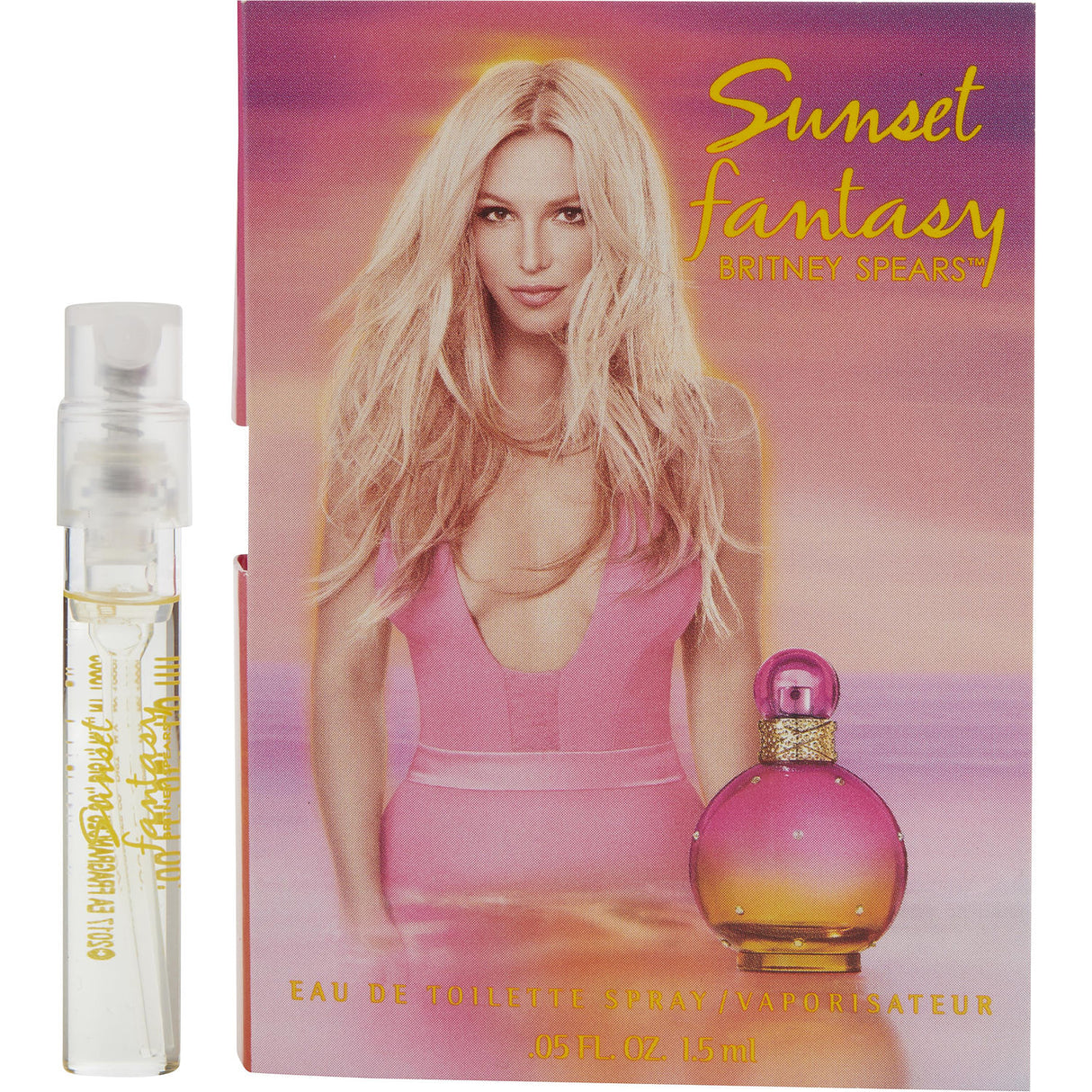 SUNSET FANTASY BRITNEY SPEARS by Britney Spears - EDT SPRAY VIAL ON CARD - Women