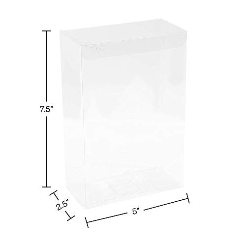 Clear Plastic Storage Boxes 16 Pack 7.5"X5"X2.5" by Hammont