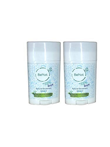 2-Pack all-Natural Deodorants for Kids & Teens by BeNat